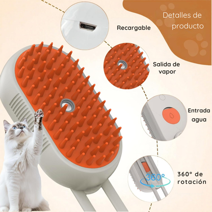 Cepillo a vapor para mascotas